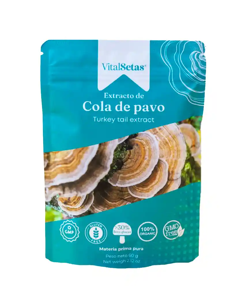 Extracto De Cola De Pavo Vital Setas 60 Gr