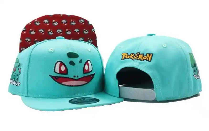 Gorra Bulbasaur, Gorra Pokemon, Cachucha Pokemon, Cachucha Bulbasaur, Detalle, Regalo