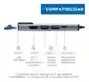 Hub Usb C Adaptador Multipuerto Rj45 5 En 1 Linkon Macbook