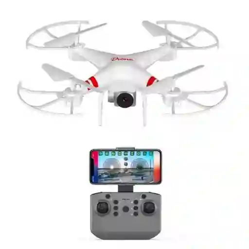 Mini Drone Audio Y Video Ky101 Con Cámara Hd Blanco 2.4ghz