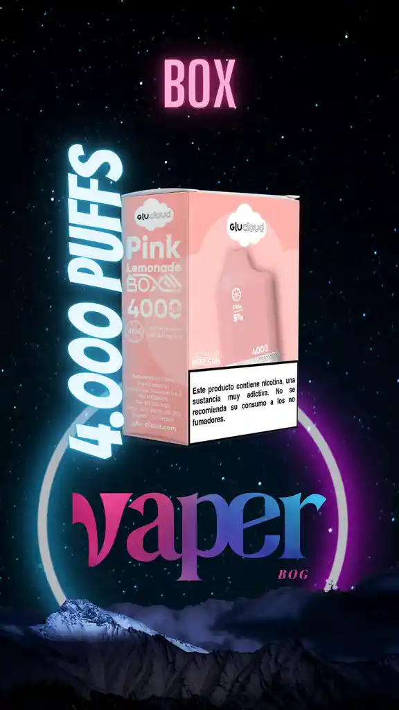 Boxpod Pink Lemonade 4000 Pffs