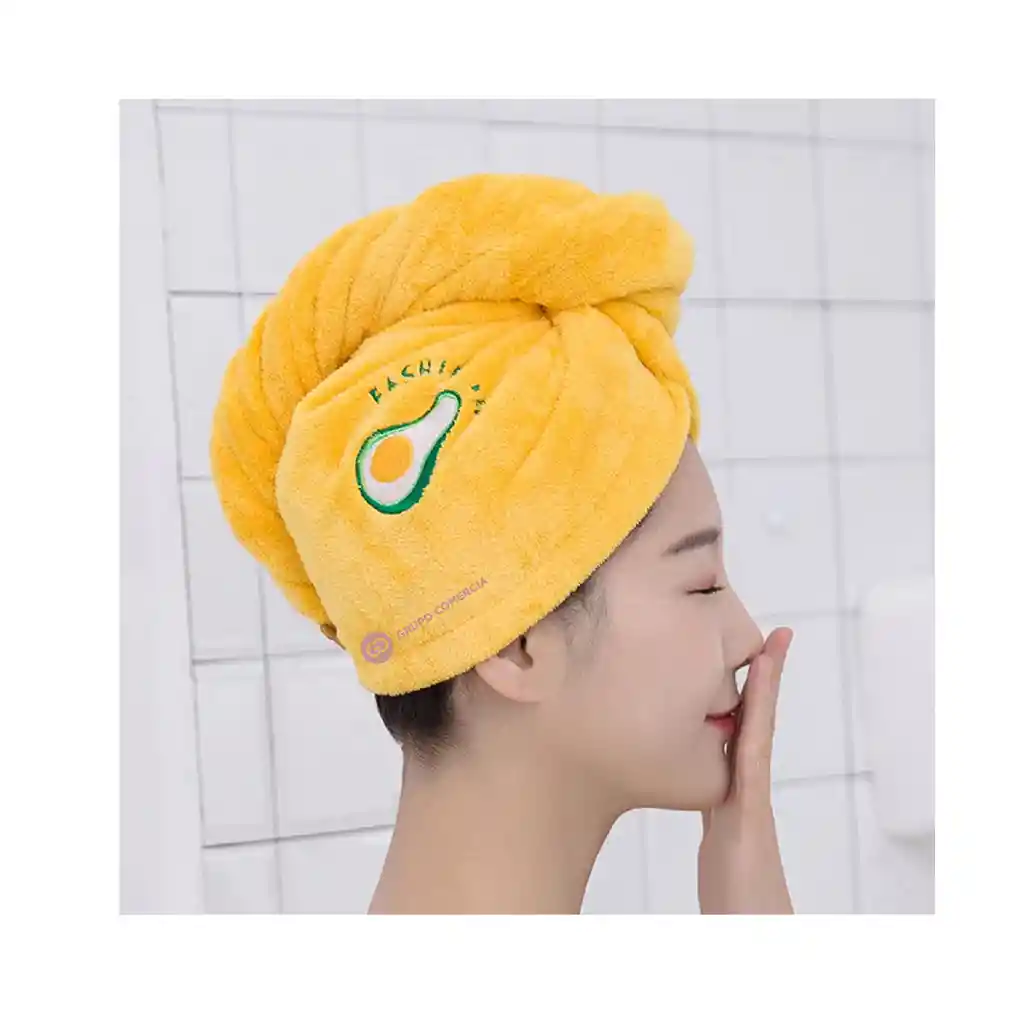 Gorro Turbante Toalla De Secado Rápido De Cabello Anti Frizz