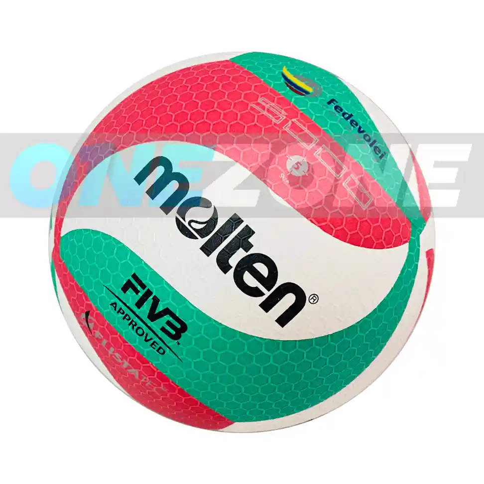 Balón De Voleibol Molten V5-m5000 Federaciones #5 Original/ Blanco-verde-rojo