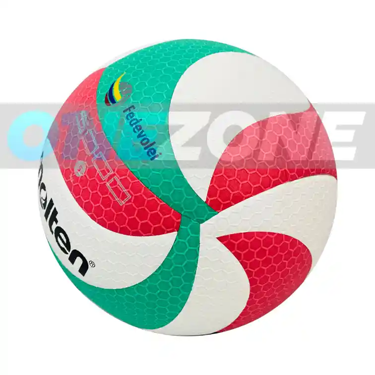 Balón De Voleibol Molten V5-m5000 Federaciones #5 Original/ Blanco-verde-rojo