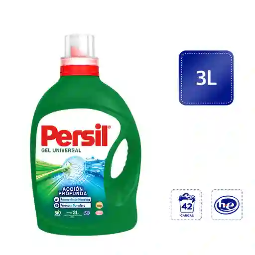 Detergente Líquido Persil Universal Acción Profunda Plus 3l