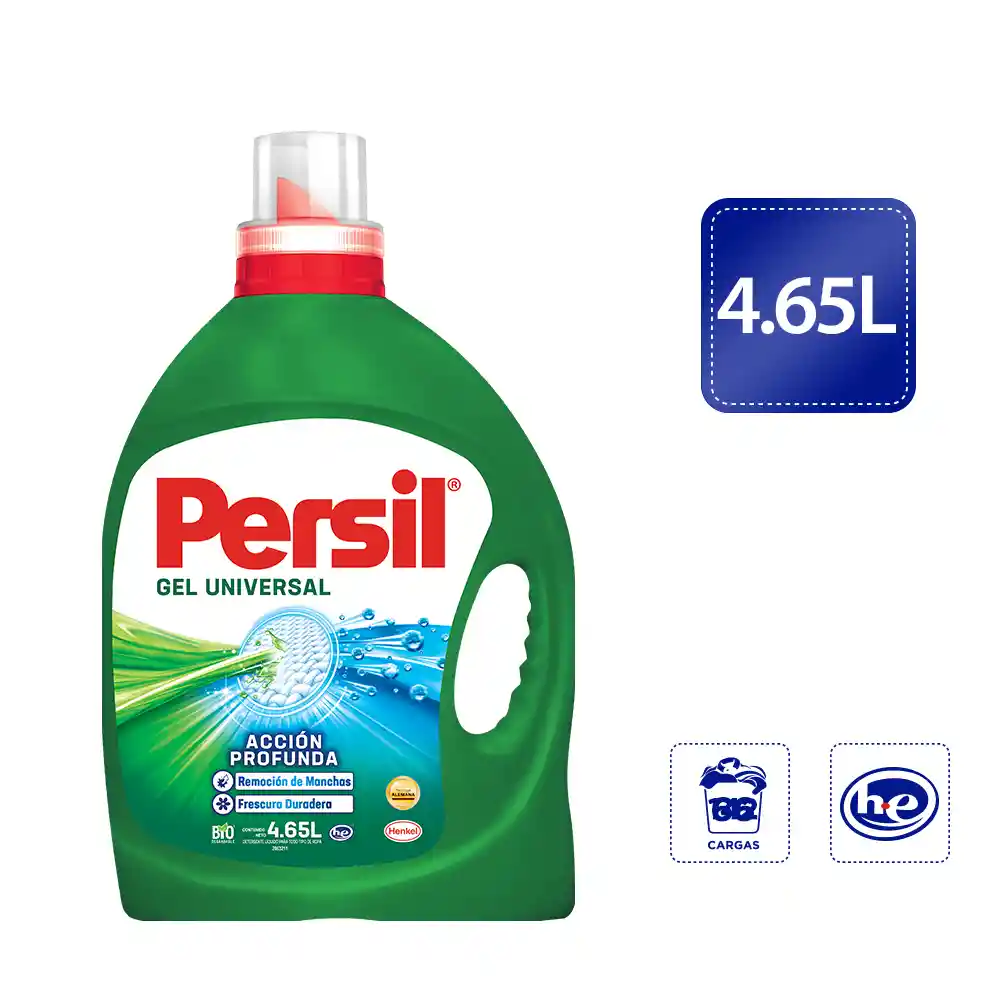 Detergente Líquido Persil Universal Acción Profunda Plus 4.65l