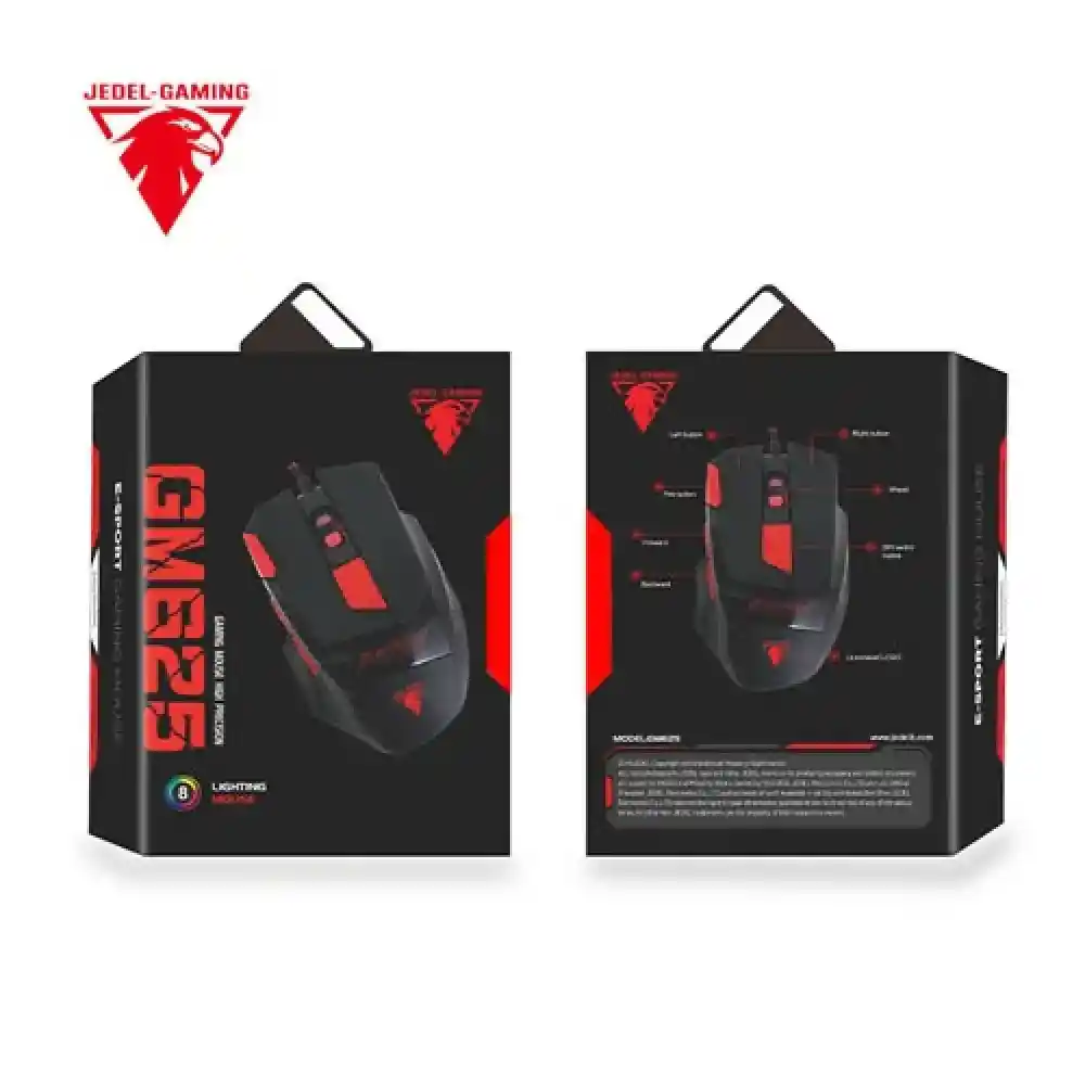 Mouse Gamer Jedel Gm625. Conexión Usb