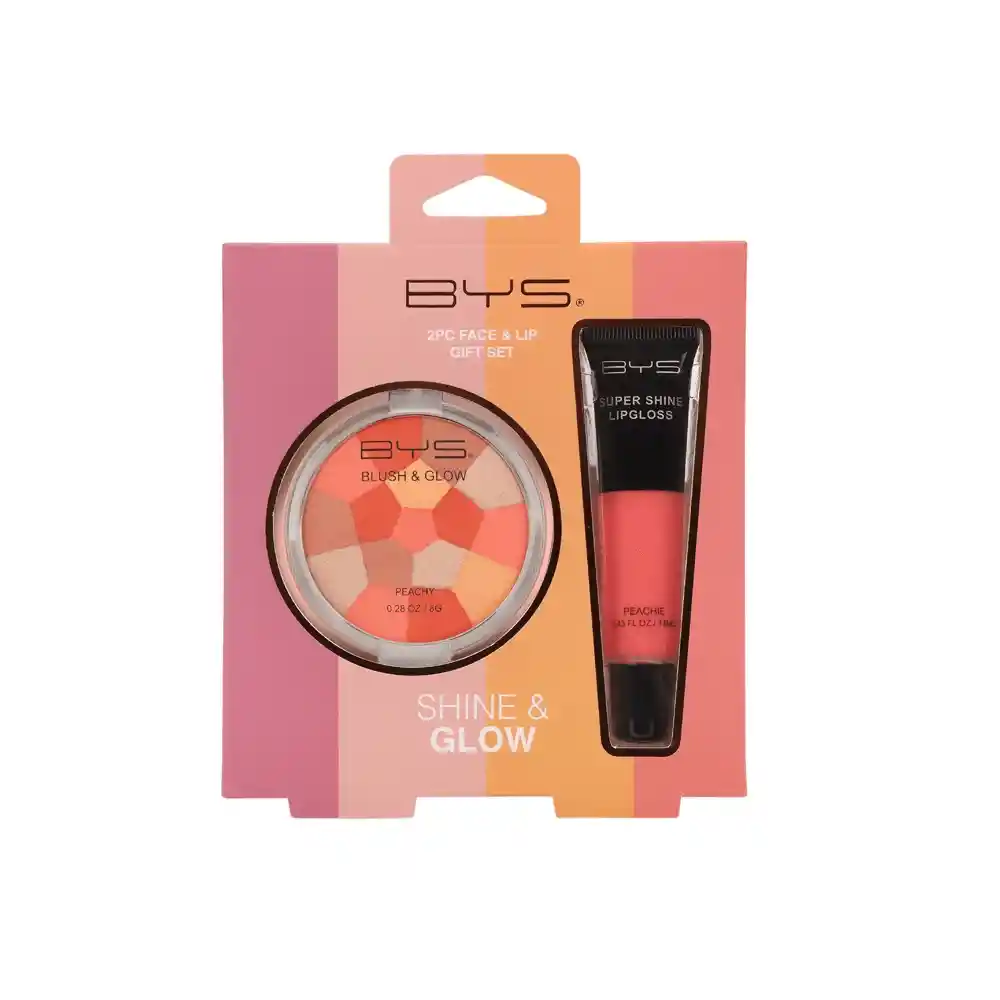 Kit Maquillaje Bys Shine Glow Peachie