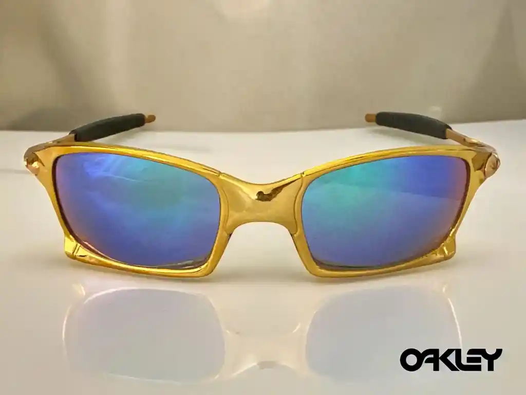 Gafas De Sol Oakley Gafas Metálicas, Lentes De Protección Solar, Gafas De Ciclismo, Dorado Lente Morado