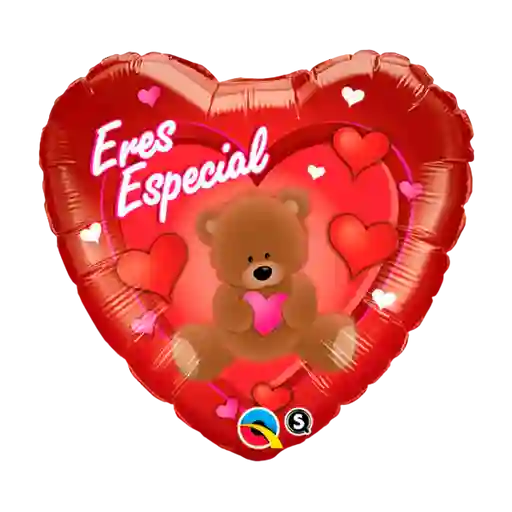 Amor Globo Metalizado Corazon Rojo Eres Especial