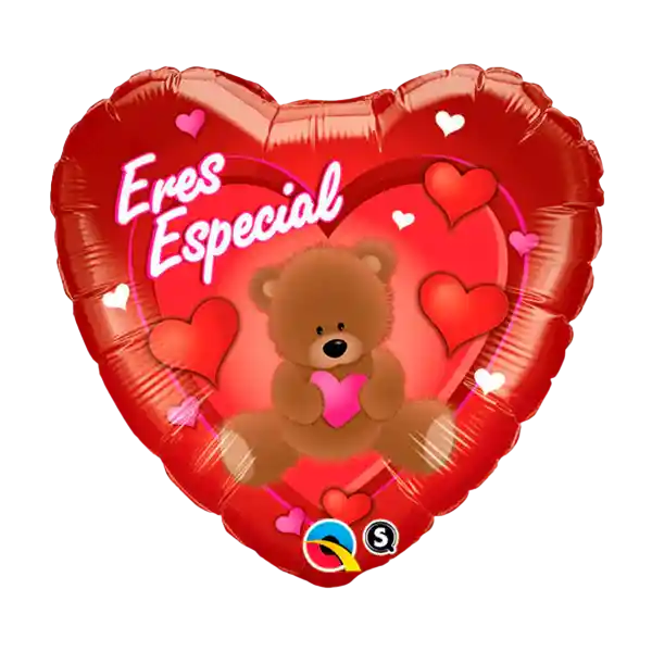 Amor Globo Metalizado Corazon Rojo Eres Especial