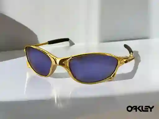 Gafas De Sol Oakley Gafas Metálicas, Lentes De Protección Solar, Gafas De Ciclismo, Dorado Lente Morado