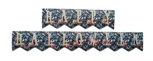 Halloween Guirnalda Happy Halloween Negra