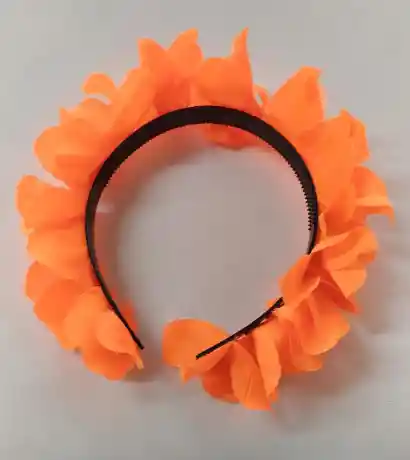 Halloween / Hora Loca Balaca Flores Naranja