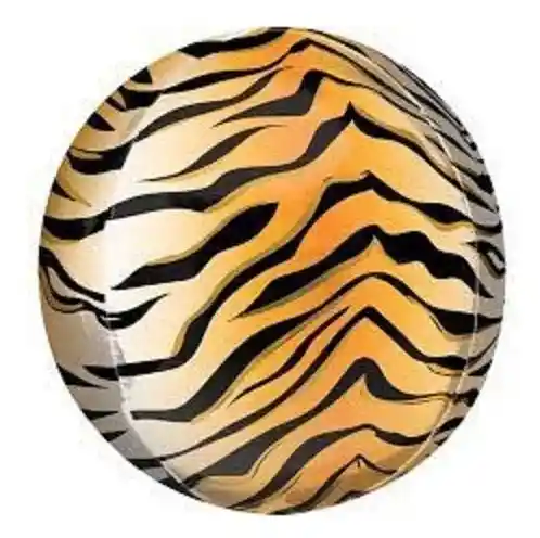 Globo Metalizado Orbz Animal Print Tigre