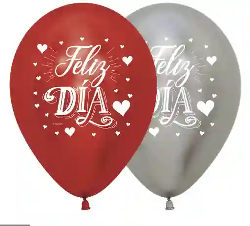 Amor Bomba Biodegradable Cromada Feliz Dia Corazones