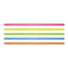 Bombas Tubito 260 Sempertex Neon Surtido X 10