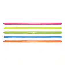 Bombas Tubito 260 Sempertex Neon Surtido X 10
