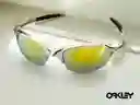 Gafas De Sol Oakley Gafas Metálicas, Lentes De Protección Solar, Gafas De Ciclismo, Plateado Lente Amarillo - Dorado