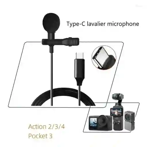 Micrófono Solapa Lavalier Tipo C Gl-121