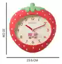 Reloj De Pared De Fresa Para Niña / Decoración Infantil