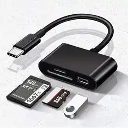 Adaptador - Blanco -lector Tarjetas Sd Microsd Y Puerto Usb Otg Para Portátil Ipad Pc Macbook Celulares