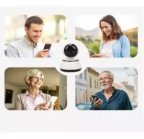 Camara Ip Wifi Vigilancia 360 Hd Espia Alarma App V380 Robot