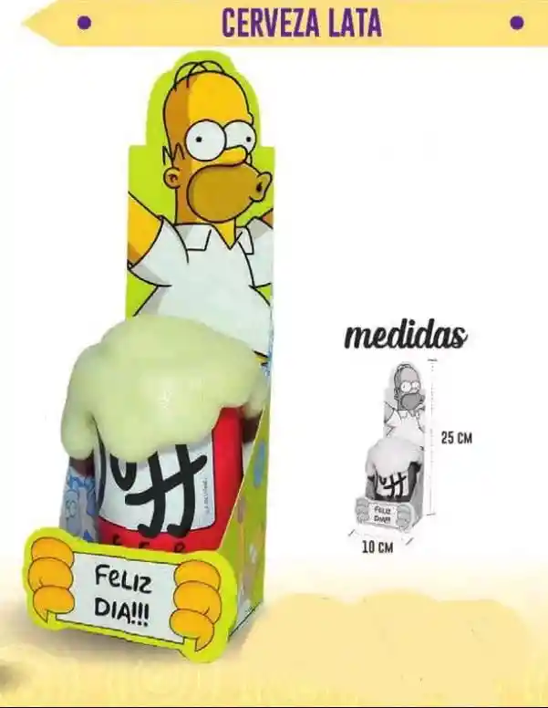 Cerveza Lata Decorada Duff-simpsons