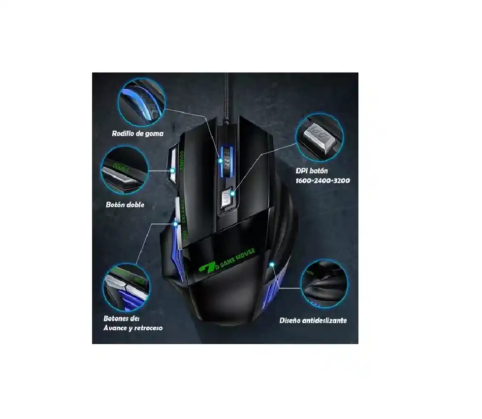 Mouse Gamer Aoas K90 Rgb Gaming Mouse Usb