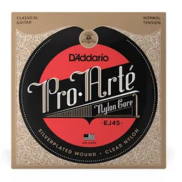 Encordado Guitarra Acustica Daddario Ej45 Nylon Normal Tension