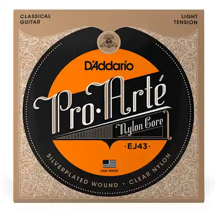 Encordado Guitarra Acustica Daddario Ej43 Nylon Light Tension