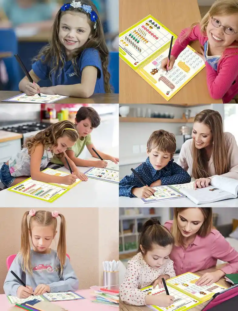 Libro De Práctica De Escritura, Caligrafia, Herramientas De Aprendizaje Para Niños