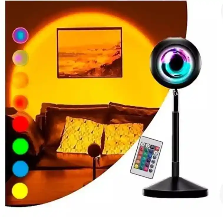 Lámpara Luz Led Proyectora Atardecer Decorativa Control