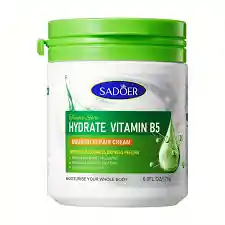 Crema Hidratante Con Vitamina B5 Piel Sencible Sadoer 170g Ref 689