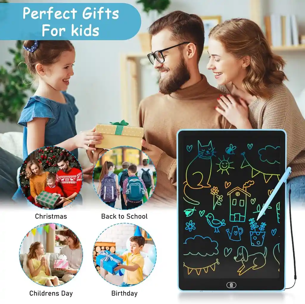 Tableta Lcd Digital Pantalla De 16 Pulgadas, Escritura, Aprendizaje Y Dibujo Para Niños