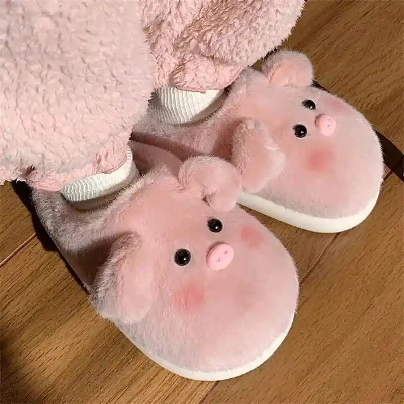 Pantuflas Cerdito Suela Antideslizante (talla 36)