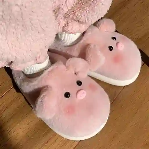 Pantuflas Cerdito Suela Antideslizante (talla 40)