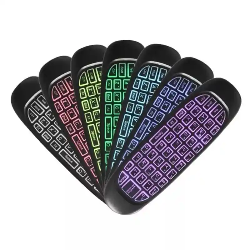 Control Remoto (teclado) Rgb 7 Colores Retroiluminado 2.4ghz