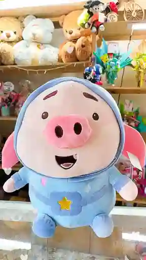 Peluche Astronauta Fluffy Pig