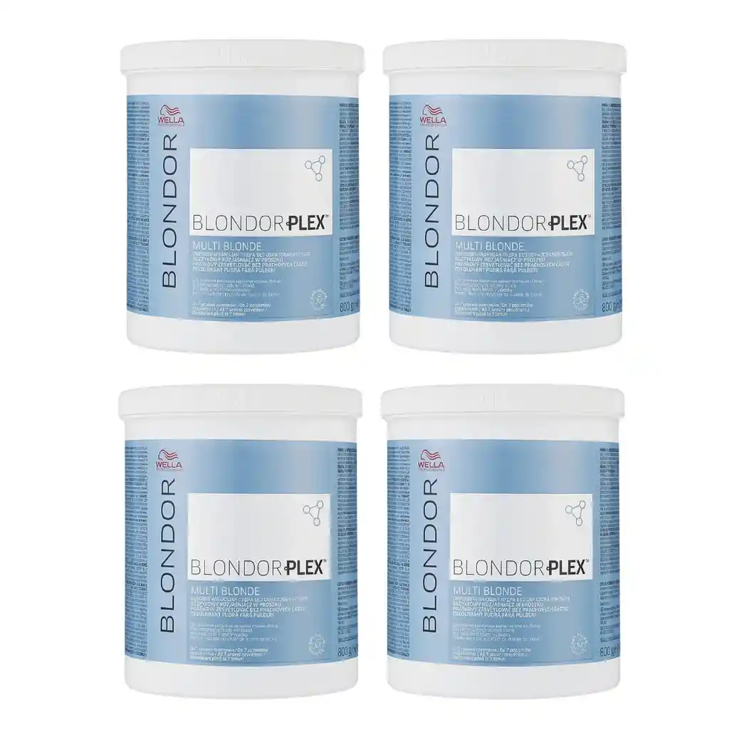 Decolorantes Wella Blondor Plex X 800gr X4