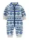 	 Pijama Sherpa Carters Arabescos Azules - Multicolor