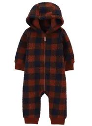 Pijama De Sherpa Diseño Cuadros - Multicolor / 6 Meses