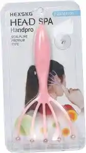 Herramienta De Masaje De Cabeza Relajante De Cuero Cabelludo De Mano (verde/rosado)