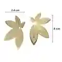 Maxi Aretes Livianos Flor Dorada