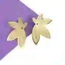 Maxi Aretes Livianos Flor Dorada