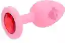 Plug Anal Silicona Footprint Talla S Joya Roja