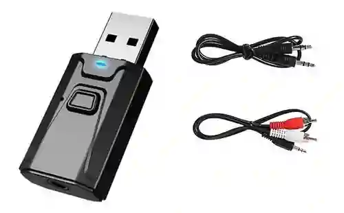 Receptor Y Transmisor Audio Usb Bluetooth 5.0 Tv Pc Vehículo