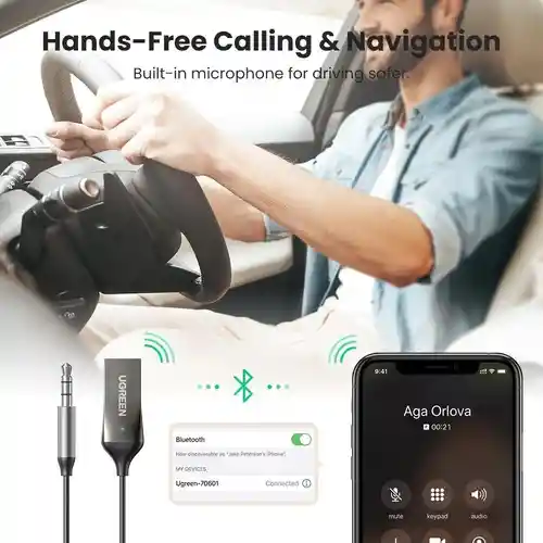 Receptor Audio Bluetooth 5.0 Ugreen Sonido De Carro Y Hogar