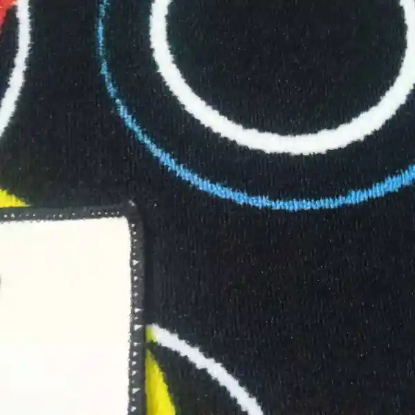Alfombra Tapete Pie De Cama - Entrada Negro 50 X 80cms