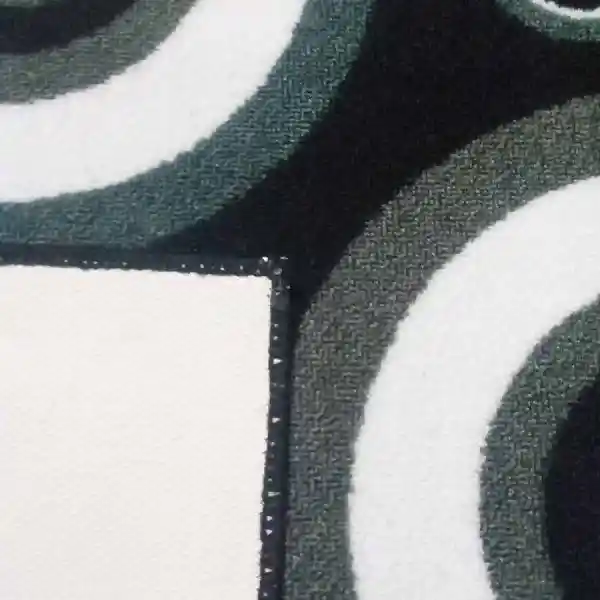 Alfombra Tapete Pie De Cama - Entrada Negro 50 X 80cms